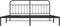 vidaXL - Bedframe - met - hoofdbord - metaal - zwart - 193x203 - cm