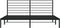 vidaXL - Bedframe - met - hoofdbord - metaal - zwart - 193x203 - cm