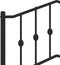 vidaXL - Bedframe - met - hoofdbord - metaal - zwart - 193x203 - cm