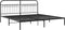 vidaXL - Bedframe - met - hoofdbord - metaal - zwart - 193x203 - cm