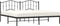 vidaXL - Bedframe - met - hoofdbord - metaal - zwart - 193x203 - cm