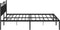 vidaXL - Bedframe - met - hoofdbord - metaal - zwart - 193x203 - cm