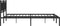 vidaXL - Bedframe - met - hoofdbord - metaal - zwart - 193x203 - cm