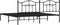 vidaXL - Bedframe - met - hoofdbord - metaal - zwart - 193x203 - cm