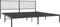 vidaXL - Bedframe - met - hoofdbord - metaal - zwart - 193x203 - cm
