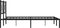 vidaXL - Bedframe - met - hoofdbord - metaal - zwart - 193x203 - cm