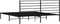 vidaXL - Bedframe - met - hoofdbord - metaal - zwart - 193x203 - cm
