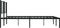vidaXL - Bedframe - met - hoofdbord - metaal - zwart - 193x203 - cm