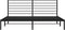 vidaXL - Bedframe - met - hoofdbord - metaal - zwart - 193x203 - cm