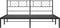 vidaXL - Bedframe - met - hoofdbord - metaal - zwart - 193x203 - cm