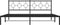 vidaXL - Bedframe - met - hoofdbord - metaal - zwart - 193x203 - cm