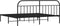 vidaXL - Bedframe - met - hoofdbord - metaal - zwart - 193x203 - cm