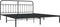 vidaXL - Bedframe - met - hoofdbord - metaal - zwart - 193x203 - cm