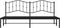 vidaXL - Bedframe - met - hoofdbord - metaal - zwart - 193x203 - cm