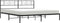 vidaXL - Bedframe - met - hoofdbord - metaal - zwart - 193x203 - cm