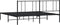 vidaXL - Bedframe - met - hoofdbord - metaal - zwart - 193x203 - cm