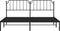 vidaXL - Bedframe - met - hoofdbord - metaal - zwart - 193x203 - cm