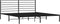 vidaXL - Bedframe - met - hoofdbord - metaal - zwart - 193x203 - cm