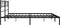 vidaXL - Bedframe - met - hoofdbord - metaal - zwart - 193x203 - cm