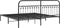 vidaXL - Bedframe - met - hoofdbord - metaal - zwart - 193x203 - cm