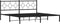 vidaXL - Bedframe - met - hoofdbord - metaal - zwart - 193x203 - cm