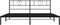 vidaXL - Bedframe - met - hoofdbord - metaal - zwart - 193x203 - cm