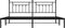 vidaXL - Bedframe - met - hoofdbord - metaal - zwart - 193x203 - cm