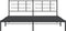 vidaXL - Bedframe - met - hoofdbord - metaal - zwart - 193x203 - cm