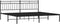 vidaXL - Bedframe - met - hoofdbord - metaal - zwart - 193x203 - cm