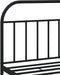 vidaXL - Bedframe - met - hoofdbord - metaal - zwart - 193x203 - cm