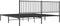 vidaXL - Bedframe - met - hoofdbord - metaal - zwart - 193x203 - cm