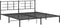 vidaXL - Bedframe - met - hoofdbord - metaal - zwart - 193x203 - cm