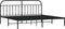 vidaXL - Bedframe - met - hoofdbord - metaal - zwart - 193x203 - cm