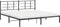 vidaXL - Bedframe - met - hoofdbord - metaal - zwart - 193x203 - cm