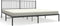 vidaXL - Bedframe - met - hoofdbord - metaal - zwart - 193x203 - cm