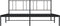 vidaXL - Bedframe - met - hoofdbord - metaal - zwart - 193x203 - cm