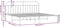 vidaXL - Bedframe - met - hoofdbord - metaal - zwart - 200x200 - cm