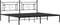 vidaXL - Bedframe - met - hoofdbord - metaal - zwart - 200x200 - cm