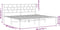 vidaXL - Bedframe - met - hoofdbord - metaal - zwart - 200x200 - cm