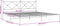 vidaXL - Bedframe - met - hoofdbord - metaal - zwart - 200x200 - cm
