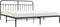 vidaXL - Bedframe - met - hoofdbord - metaal - zwart - 200x200 - cm