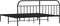 vidaXL - Bedframe - met - hoofdbord - metaal - zwart - 200x200 - cm