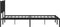 vidaXL - Bedframe - met - hoofdbord - metaal - zwart - 200x200 - cm