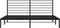 vidaXL - Bedframe - met - hoofdbord - metaal - zwart - 200x200 - cm
