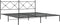 vidaXL - Bedframe - met - hoofdbord - metaal - zwart - 200x200 - cm