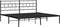 vidaXL - Bedframe - met - hoofdbord - metaal - zwart - 200x200 - cm
