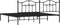 vidaXL - Bedframe - met - hoofdbord - metaal - zwart - 200x200 - cm