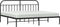vidaXL - Bedframe - met - hoofdbord - metaal - zwart - 200x200 - cm