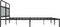 vidaXL - Bedframe - met - hoofdbord - metaal - zwart - 200x200 - cm