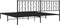 vidaXL - Bedframe - met - hoofdbord - metaal - zwart - 200x200 - cm